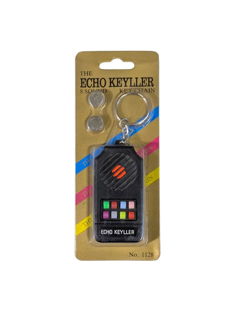 Vintage 1980s Echo Killer 8 Sound Keychain Toy Keyller New Sealed